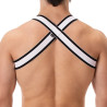Barcode Berlin Harnais élastique TOP Noir-Blanc
